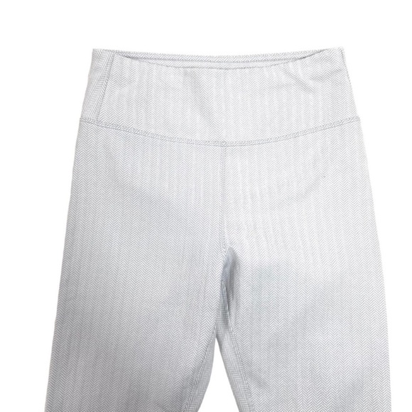 KORAL Seamless Herringbone Jacquard Winter Warm Leggings in Light Gray Size M - Picture 3 of 13